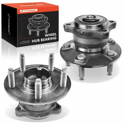 2 Pcs Rear Wheel Bearing & Hub Assembly