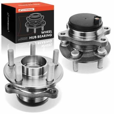2 Pcs Rear Wheel Bearing & Hub Assembly with ABS Sensor
