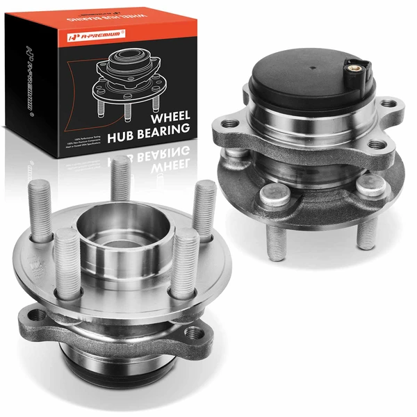 2 Pcs Rear Wheel Bearing & Hub Assembly with ABS Sensor for 2017-2020 Lincoln Continental