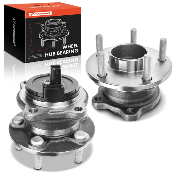 2 Pcs Rear Wheel Bearing & Hub Assembly with ABS Sensor for 2014-2018 Ford Focus