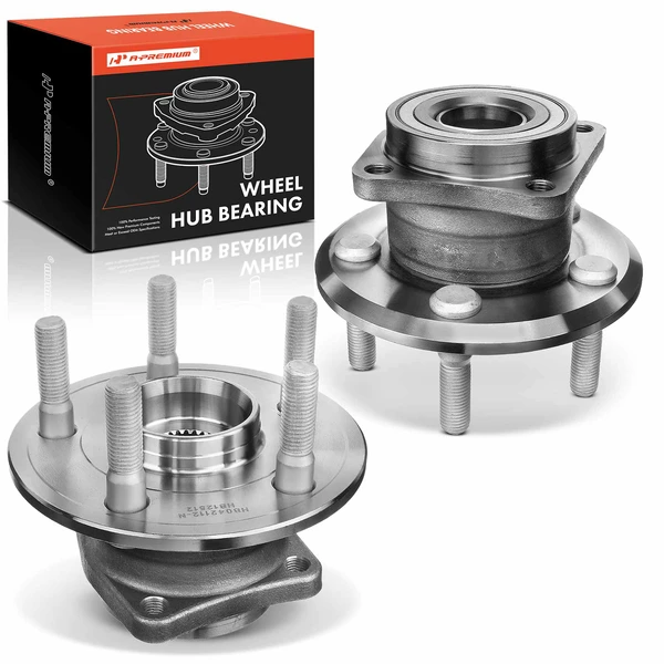 2 Pcs Rear Wheel Bearing & Hub Assembly for Toyota Matrix Pontiac Vibe AWD 2003-2006