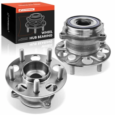 2 Pcs Rear Wheel Bearing & Hub Assembly