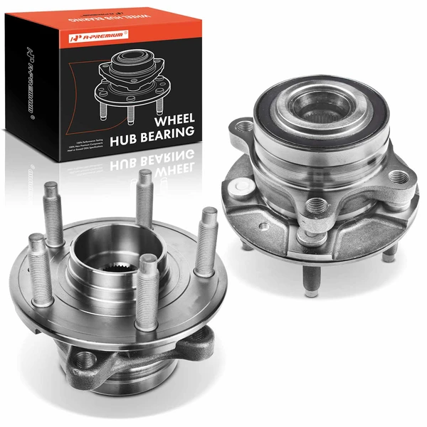 2 Pcs Front Wheel Bearing & Hub Assembly for Ford Explorer 2013-2020