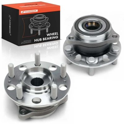 2 Pcs Rear Wheel Hub & Bearing Assembly
