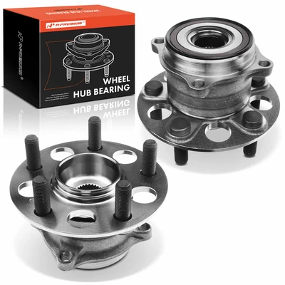 2 Pcs Rear Wheel Bearing & Hub Assembly