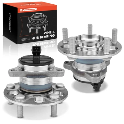 2 Pcs Rear Wheel Bearing & Hub Assembly with ABS Sensor