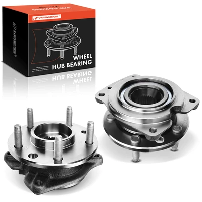 2 Pcs Front Wheel Bearing & Hub Assembly