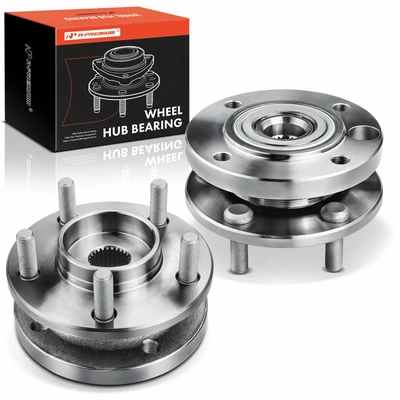 2 Pcs Front Wheel Bearing & Hub Assembly