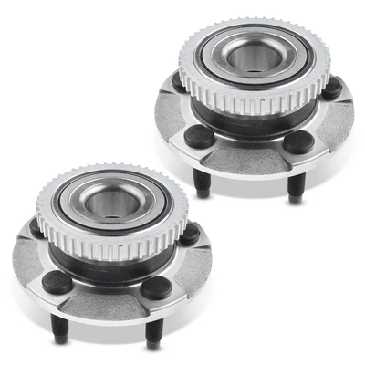 2 Pcs Front Wheel Bearing & Hub Assembly