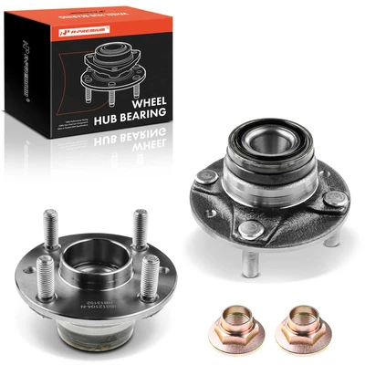 2 Pcs Front Wheel Bearing & Hub Assembly