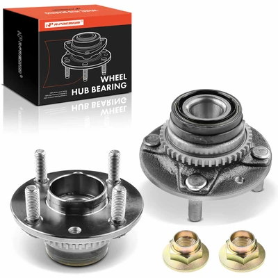2 Pcs Front Wheel Bearing & Hub Assembly