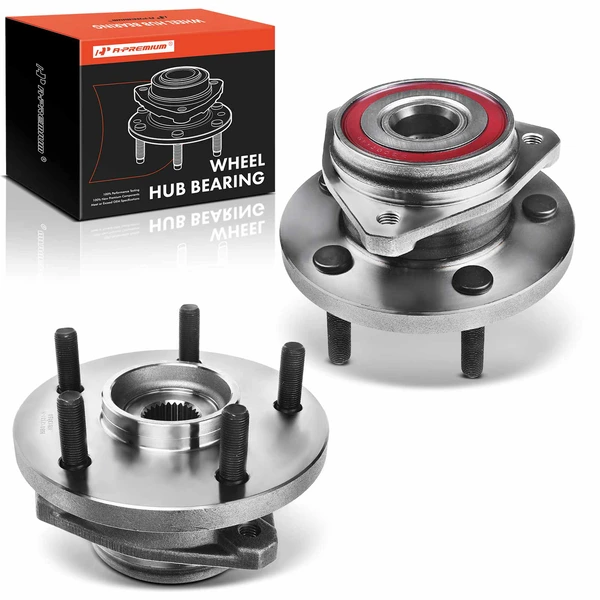 2 Pcs Front Wheel Bearing & Hub Assembly for 1999-2004 Jeep Grand Cherokee