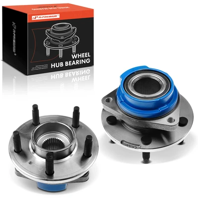 2 Pcs Front Wheel Bearing & Hub Assembly