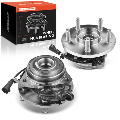 2 Pcs Front Passenger Wheel Hub Bearing Assembly with ABS