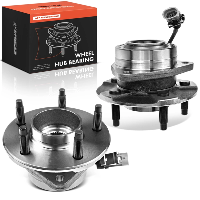 2 Pcs Front Wheel Bearing & Hub Assembly with ABS Sensor for 2005-2006 Chevrolet Equinox
