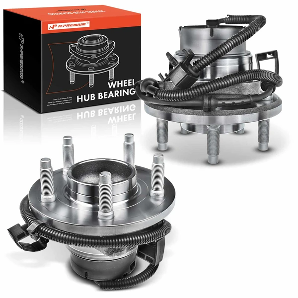 2 Pcs Front Wheel Bearing & Hub Assembly with ABS Sensor for 2003-2005 Ford Crown Victoria