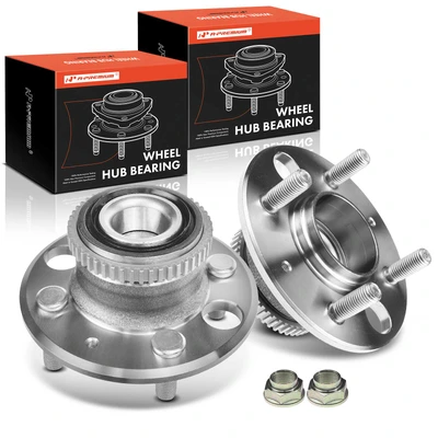 2 Pcs Rear Wheel Bearing & Hub Assembly