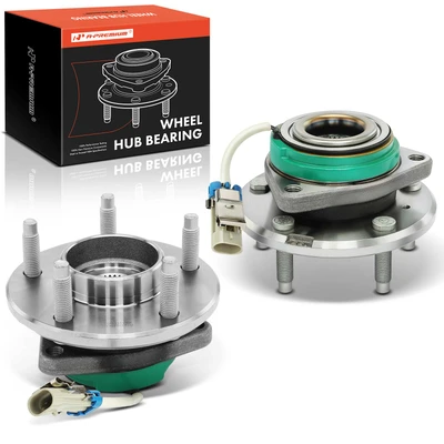 2 Pcs Wheel Bearing & Hub Assembly with ABS