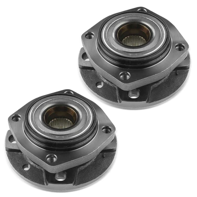 2 Pcs Front Wheel Bearing & Hub Assembly