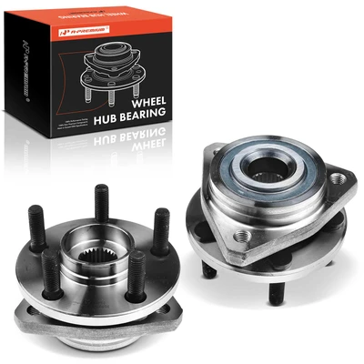 2 Pcs Front Wheel Bearing & Hub Assembly