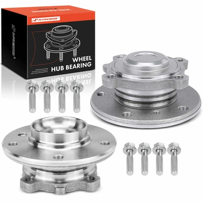 2 Pcs Front Wheel Bearing & Hub Assembly