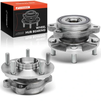 2 Pcs Front Wheel Bearing & Hub Assembly