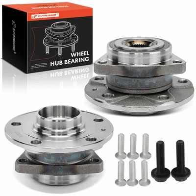 2 Pcs Front Wheel Hub Bearing Assembly