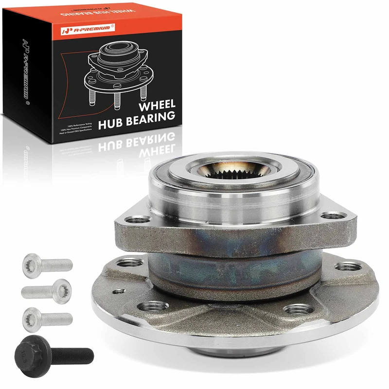 Front Driver or Passenger Wheel Hub Bearing Assembly for Audi A3 Volkswagen Golf e-Golf GTI Rabbit