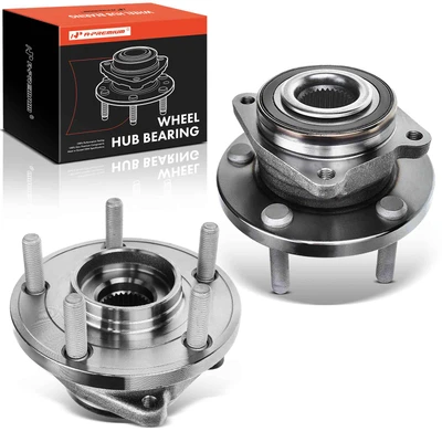 2 Pcs Front Wheel Bearing & Hub Assembly