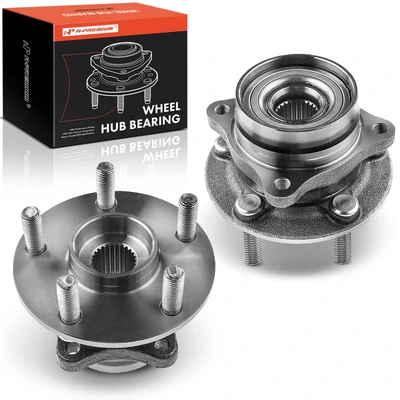 2 Pcs Front Wheel Bearing & Hub Assembly