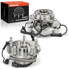 2 Pcs Front Wheel Bearing & Hub Assembly with ABS Sensor