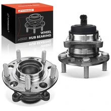 2 Pcs Front Wheel Bearing & Hub Assembly with ABS Sensor