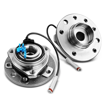 2 Pcs Front Wheel Bearing & Hub Assembly