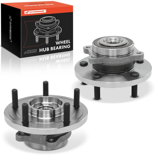 2 Pcs Front Wheel Bearing & Hub Assembly for Dodge Journey 2009-2020