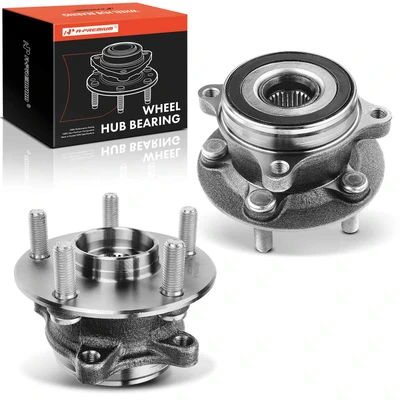 2 Pcs Front Wheel Bearing & Hub Assembly
