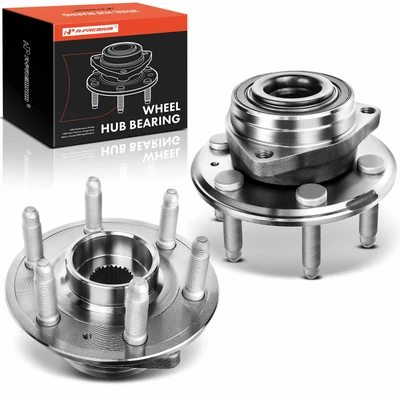 2 Pcs Front or Rear Wheel Bearing & Hub Assembly