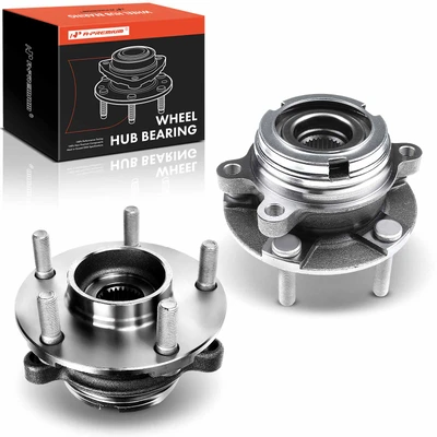 2 Pcs Front Wheel Bearing & Hub Assembly