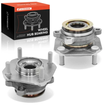 2 Pcs Front Wheel Bearing & Hub Assembly