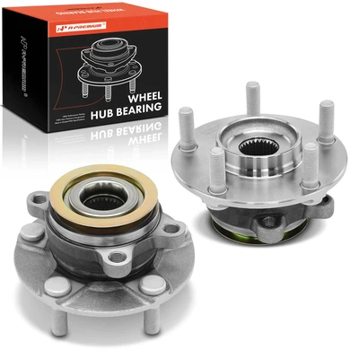 2 Pcs Front Wheel Bearing & Hub Assembly