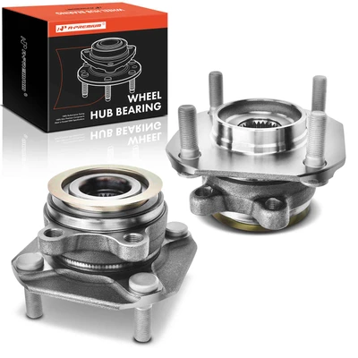 2 Pcs Front Wheel Bearing & Hub Assembly