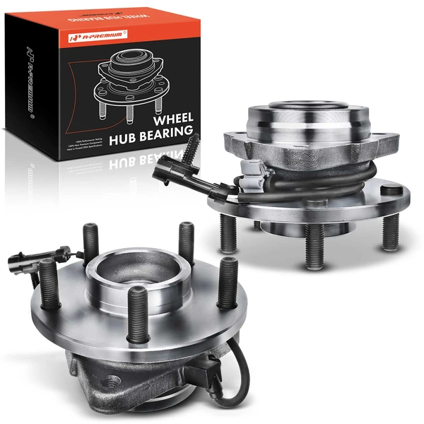 2 Pcs Front Wheel Bearing & Hub Assembly with ABS Sensor for 1998-2005 Chevrolet Blazer