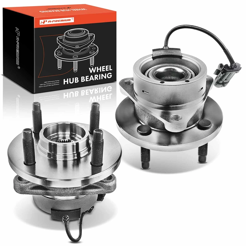 2 Pcs Front Wheel Bearing & Hub Assembly with ABS Sensor for 2005-2010 Chevrolet Cobalt