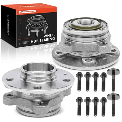 2 Pcs Front Wheel Bearing & Hub Assembly