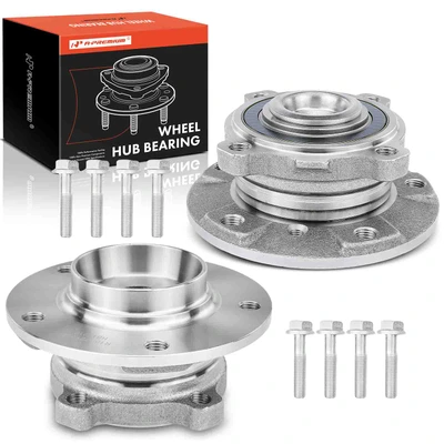 2 Pcs Front Wheel Bearing & Hub Assembly