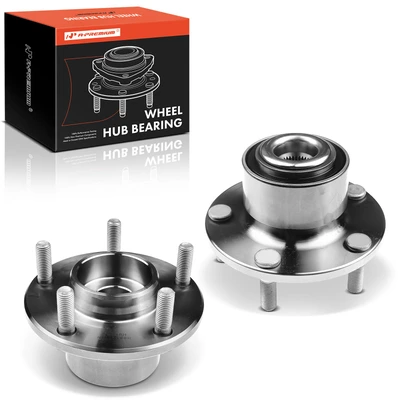2 Pcs Front Wheel Bearing & Hub Assembly