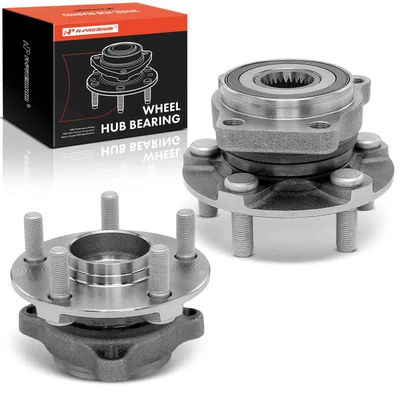 2 Pcs Front Wheel Bearing & Hub Assembly
