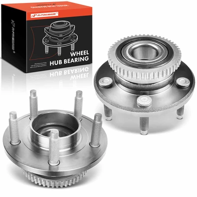 2 Pcs Front Wheel Bearing & Hub Assembly