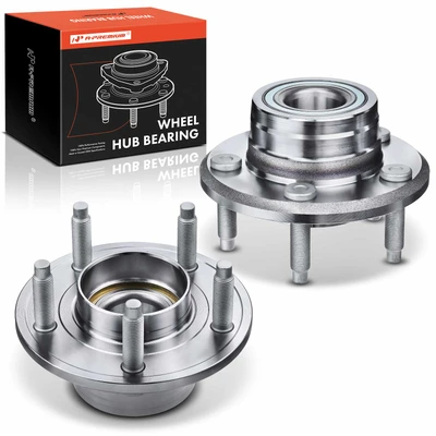 2 Pcs Front Wheel Bearing & Hub Assembly