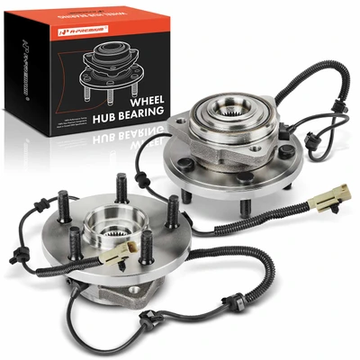 2 Pcs Front Wheel Bearing & Hub Assembly