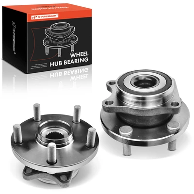2 Pcs Front Wheel Bearing & Hub Assembly
